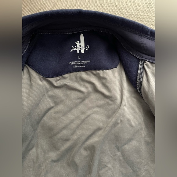 JOHNNIE-O Mario Mixed Media Jacket In Twilight Size L - Picture 10 of 16